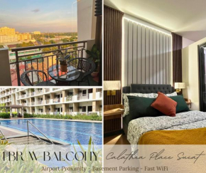 Modern 1BR Stay in Calathea Place - Just 15 mins away to NAIA w 360 Roof deck and Amazing Pool!